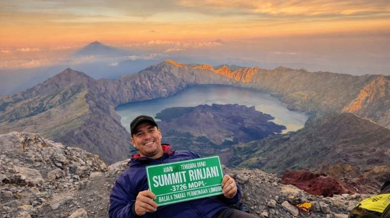 Summit of Mount Rinjani