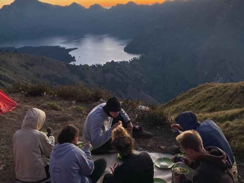 The best time to climb Mount Rinjani is during the dry season from April to November