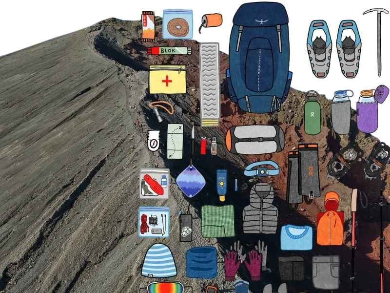 Packing correctly is essential for a safe trek.